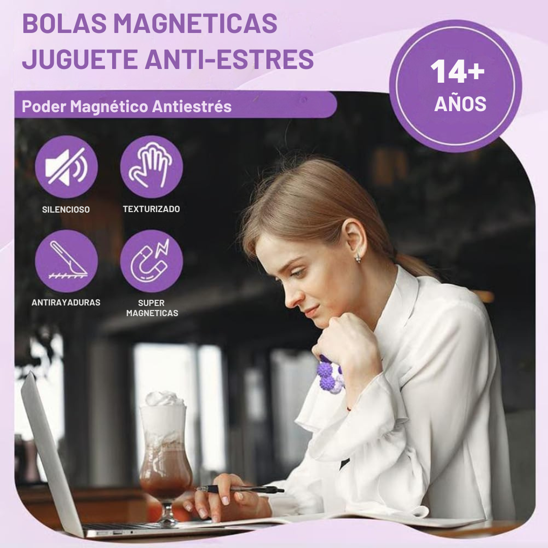 Bolas Magnéticas Anti-estrés 4 piezas
