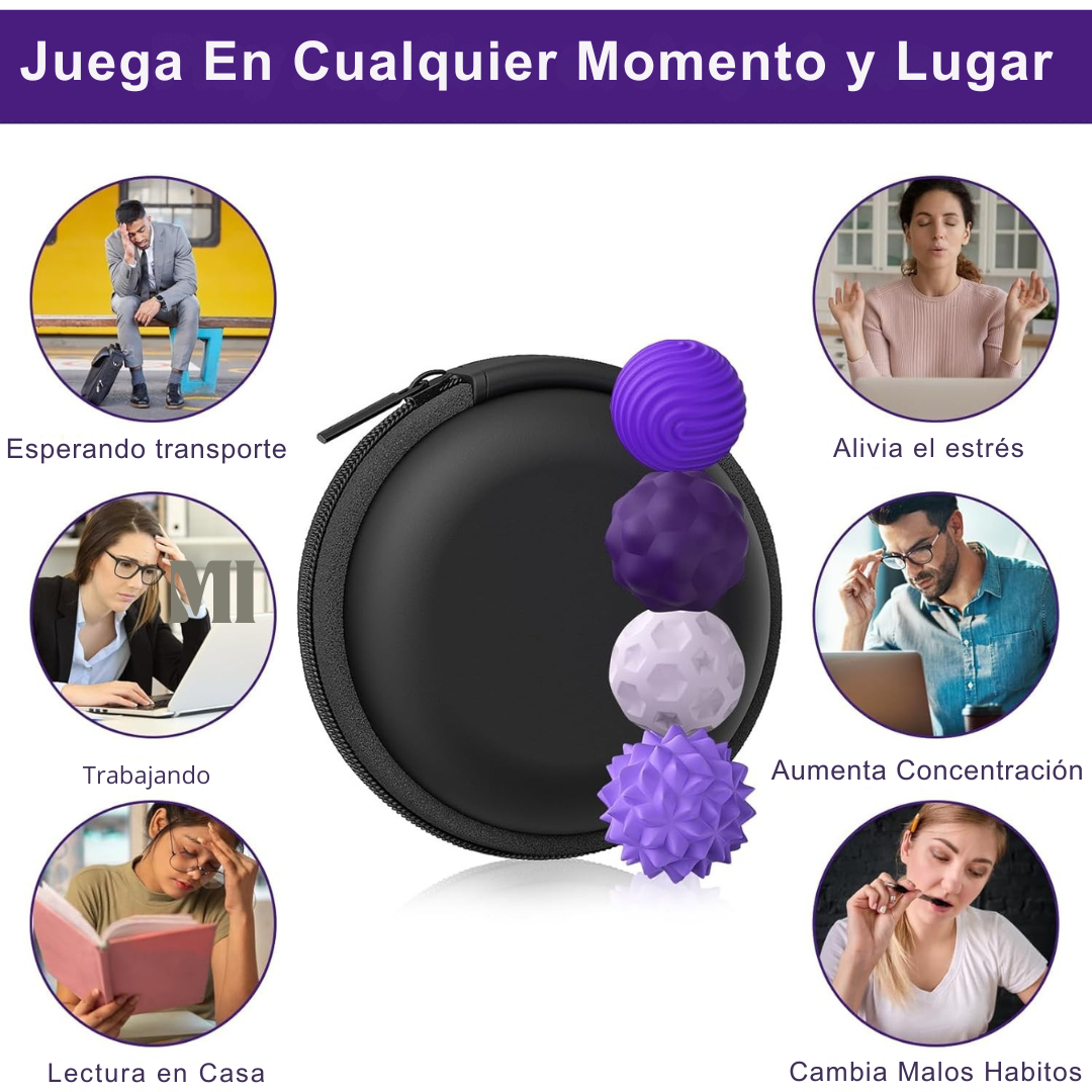 Bolas Magnéticas Anti-estrés 4 piezas